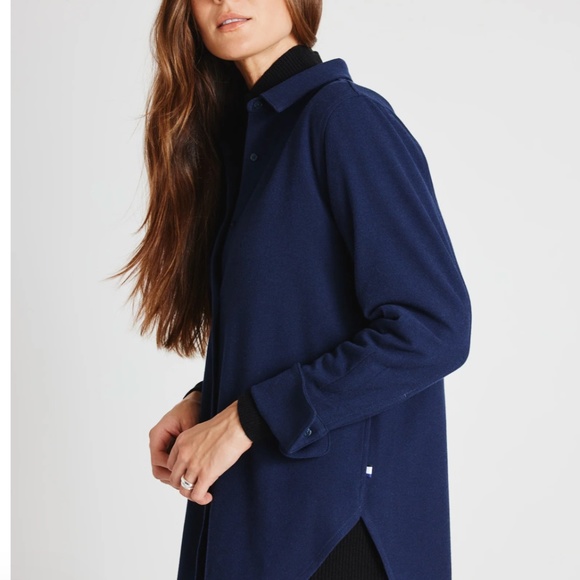 Kit & Ace Here and There Button Up Shirt in Heather Forest - Picture 4 of 8